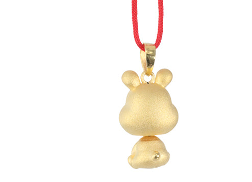 24K Gold Rabbit Pendant