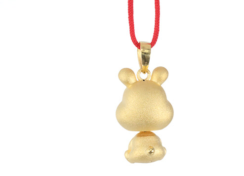 24K Gold Rabbit Pendant