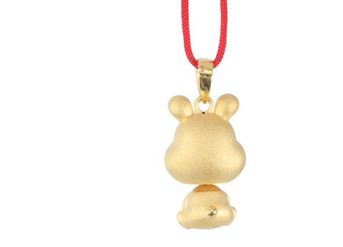 24K Gold Rabbit Pendant