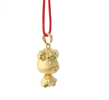 24K Gold Ram Pendant