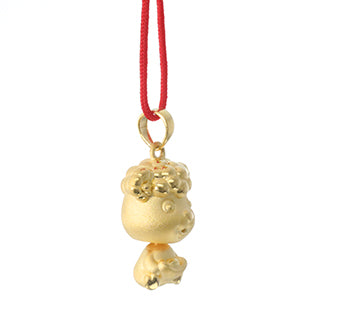 24K Gold Ram Pendant