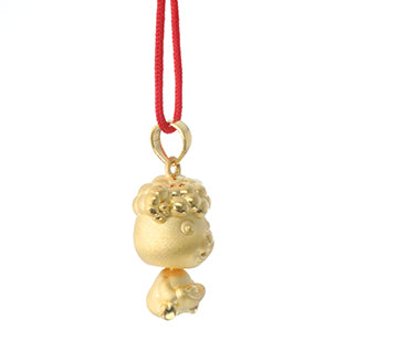 24K Gold Ram Pendant