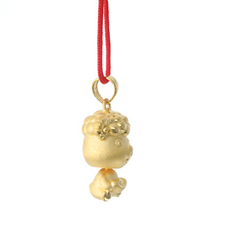 24K Gold Ram Pendant