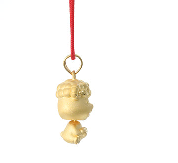 24K Gold Ram Pendant