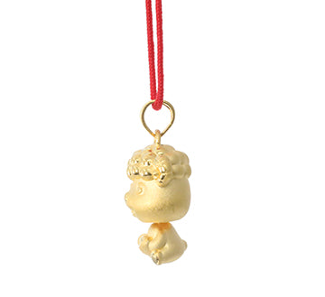 24K Gold Ram Pendant