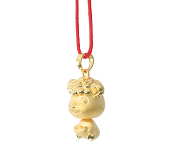 24K Gold Ram Pendant