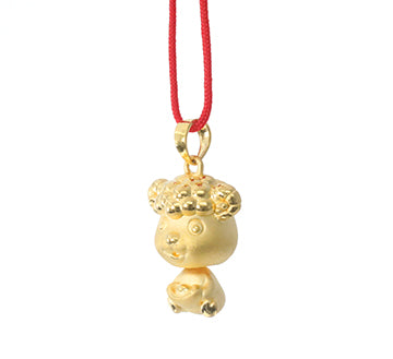 24K Gold Ram Pendant