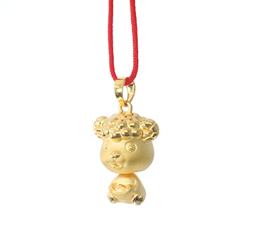 24K Gold Ram Pendant