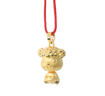 24K Gold Ram Pendant