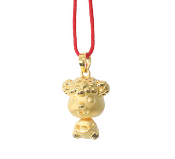 24K Gold Ram Pendant