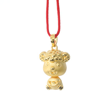 24K Gold Ram Pendant