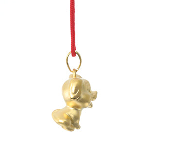 24K Gold Dog Pendant