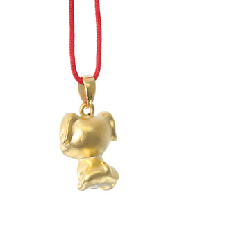 24K Gold Dog Pendant