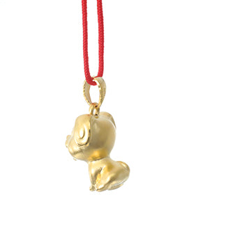 24K Gold Dog Pendant