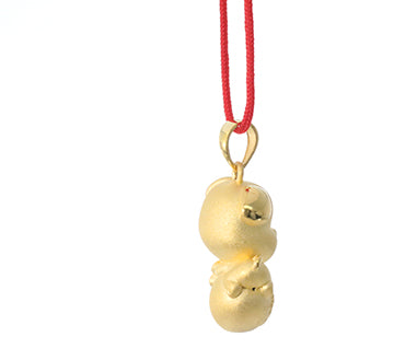 24K Gold Dog Pendant