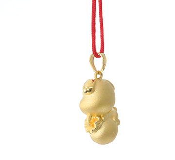 24K Gold Dog Pendant