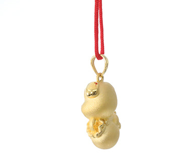 24K Gold Dog Pendant