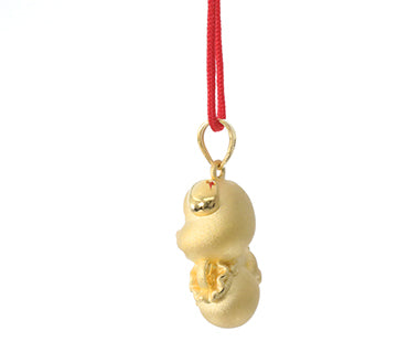 24K Gold Dog Pendant