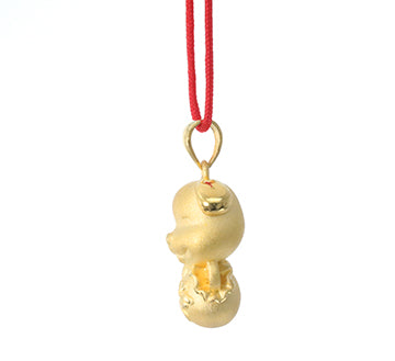 24K Gold Dog Pendant