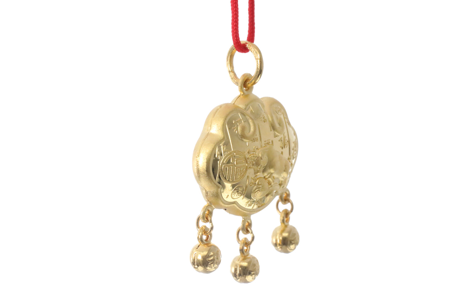 24K Gold Ox Pendant