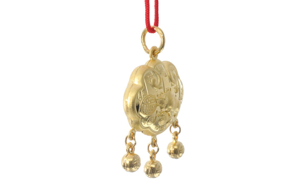 24K Gold Ox Pendant