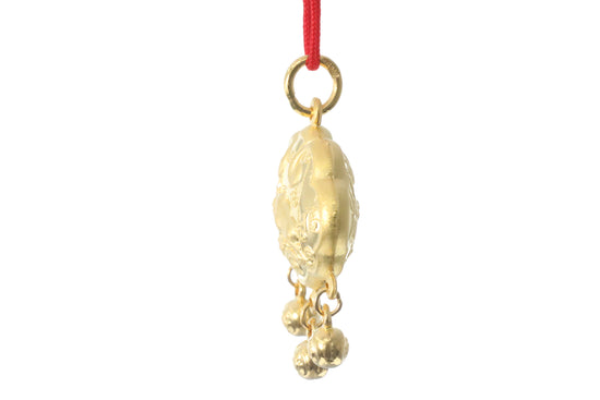 24K Gold Ox Pendant