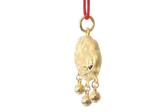 24K Gold Ox Pendant