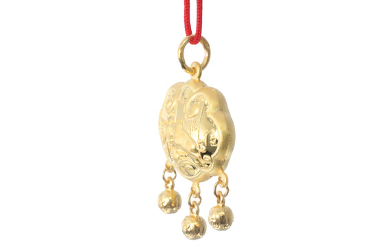 24K Gold Ox Pendant