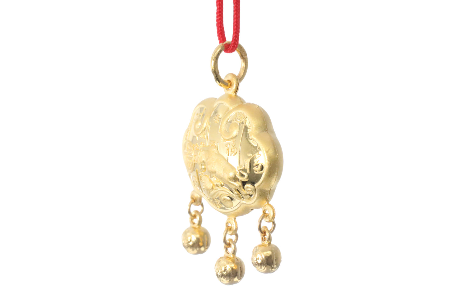 24K Gold Ox Pendant