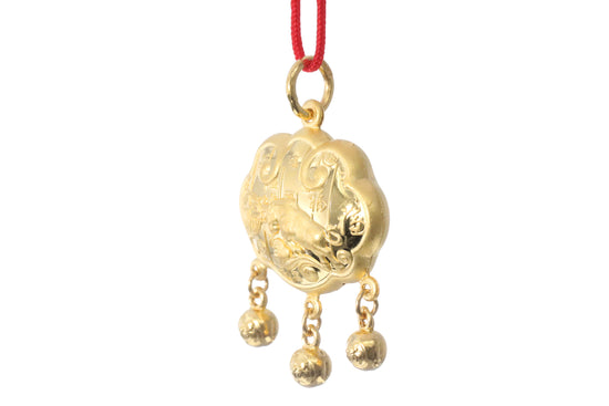 24K Gold Ox Pendant