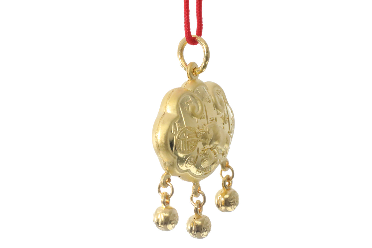 24K Gold Ox Pendant