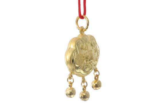 24K Gold Ox Pendant