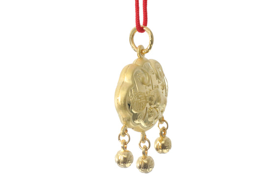 24K Gold Ox Pendant