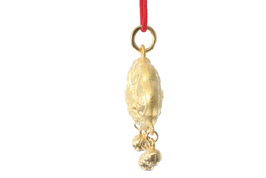 24K Gold Ox Pendant