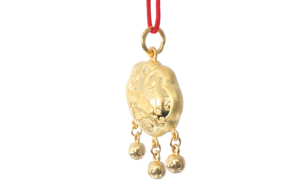 24K Gold Ox Pendant