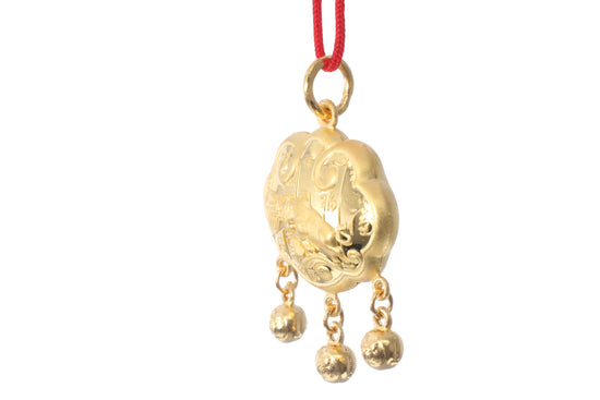 24K Gold Ox Pendant