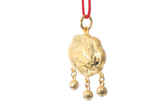 24K Gold Ox Pendant