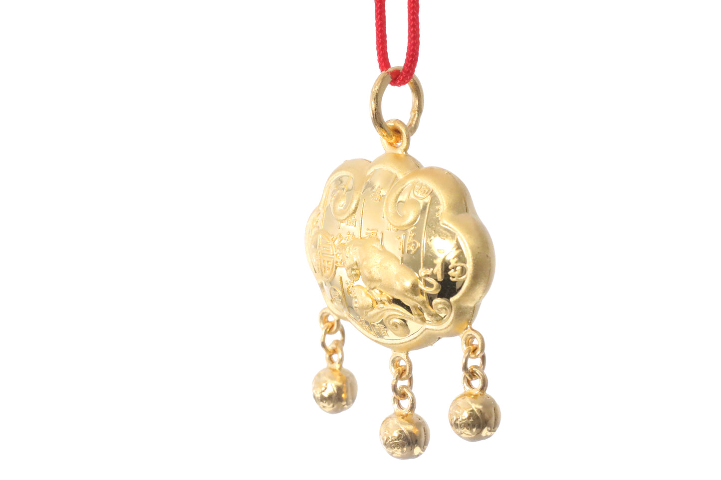 24K Gold Ox Pendant