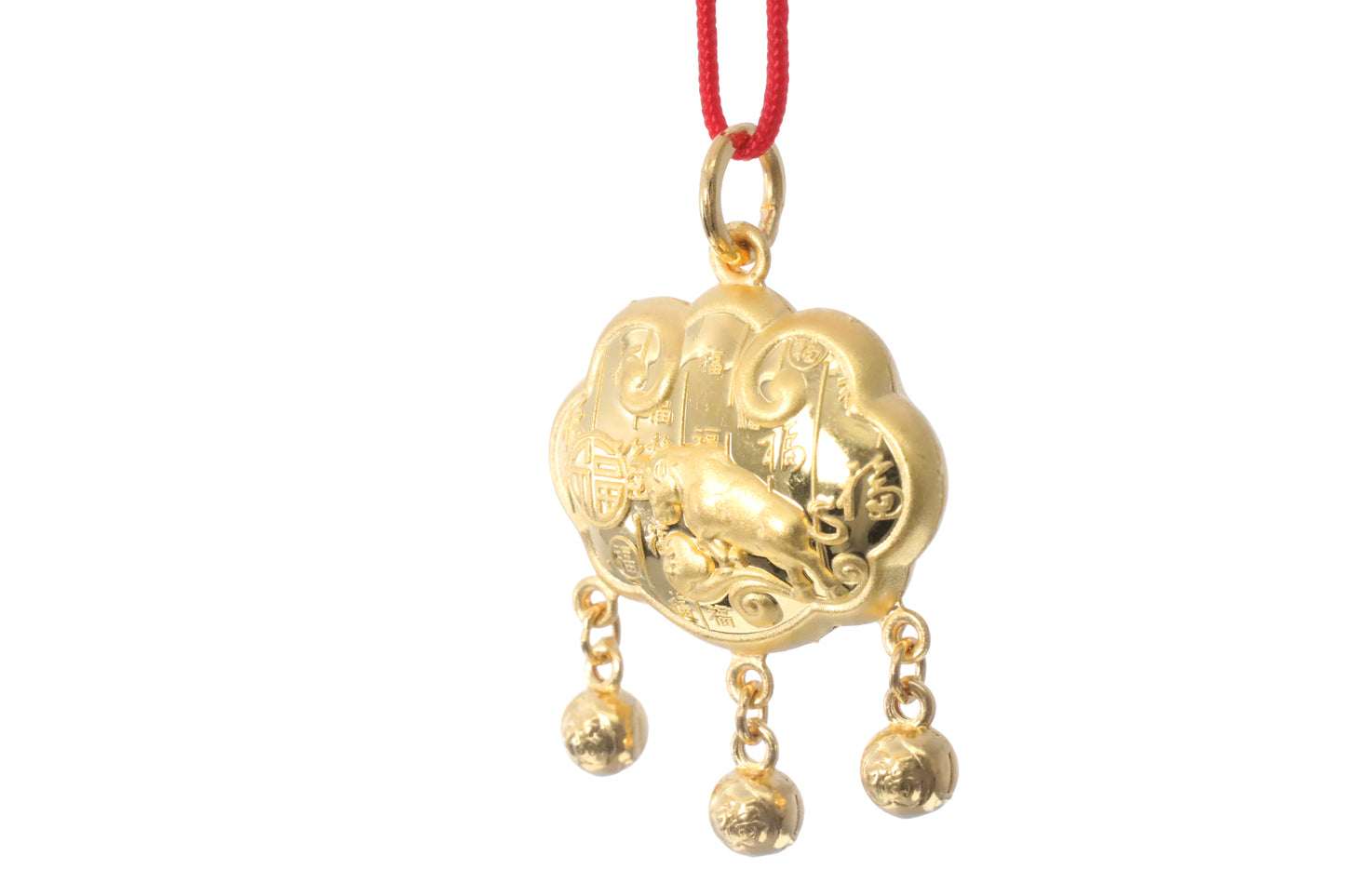 24K Gold Ox Pendant