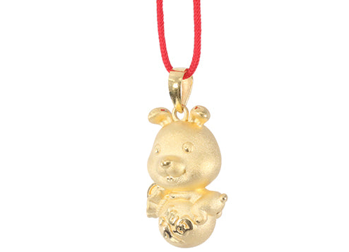 24K Rabbit Pendant