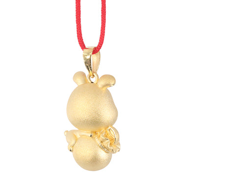 Load image into Gallery viewer, 24K Rabbit Pendant
