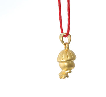 24K Gold Happy Baby Pig Pendant