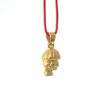 Load image into Gallery viewer, 24K Gold Happy Baby Pig Pendant
