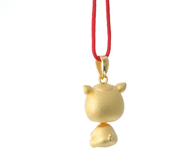 24K Gold Horse Pendant