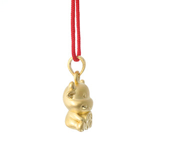 24K Gold Ox Pendant