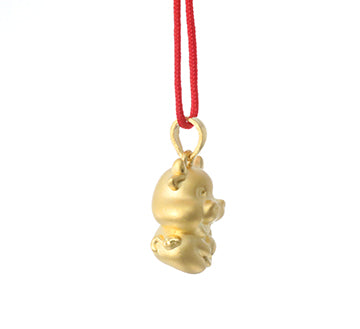 24K Gold Ox Pendant