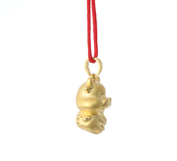 24K Gold Ox Pendant