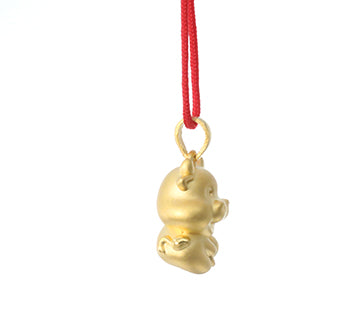 24K Gold Ox Pendant