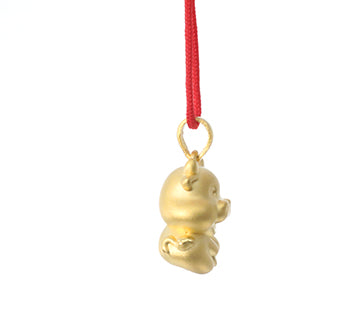 24K Gold Ox Pendant