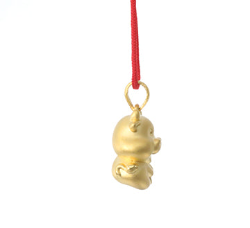 24K Gold Ox Pendant